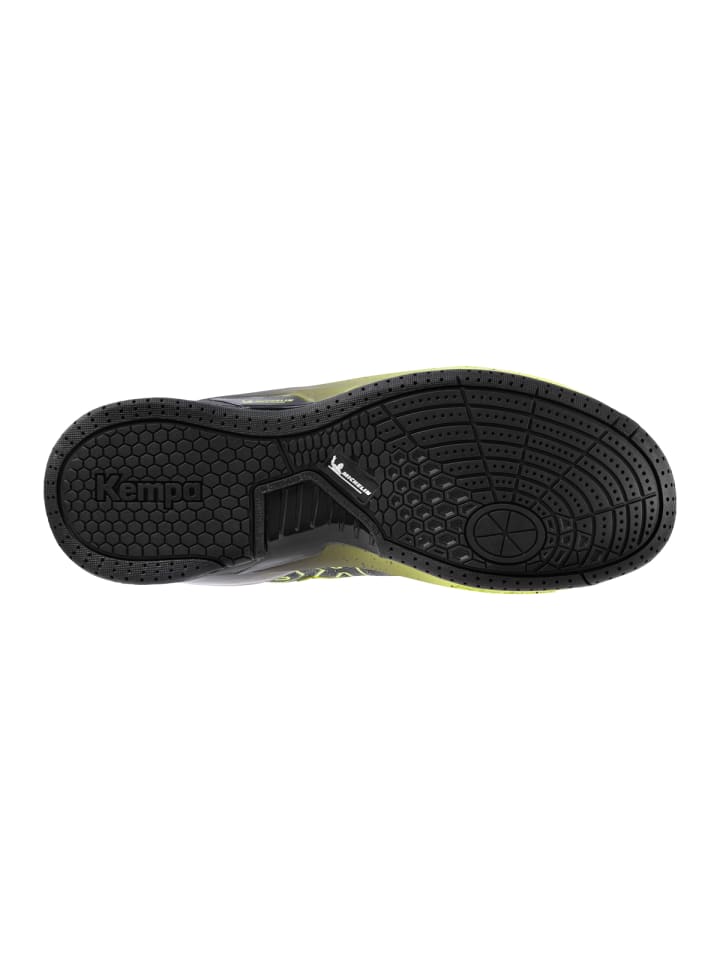Спортивные кроссовки Kempa Hallen-Sport-Schuhe Kourtfly, цвет schwarz/fluo gelb — фото 2