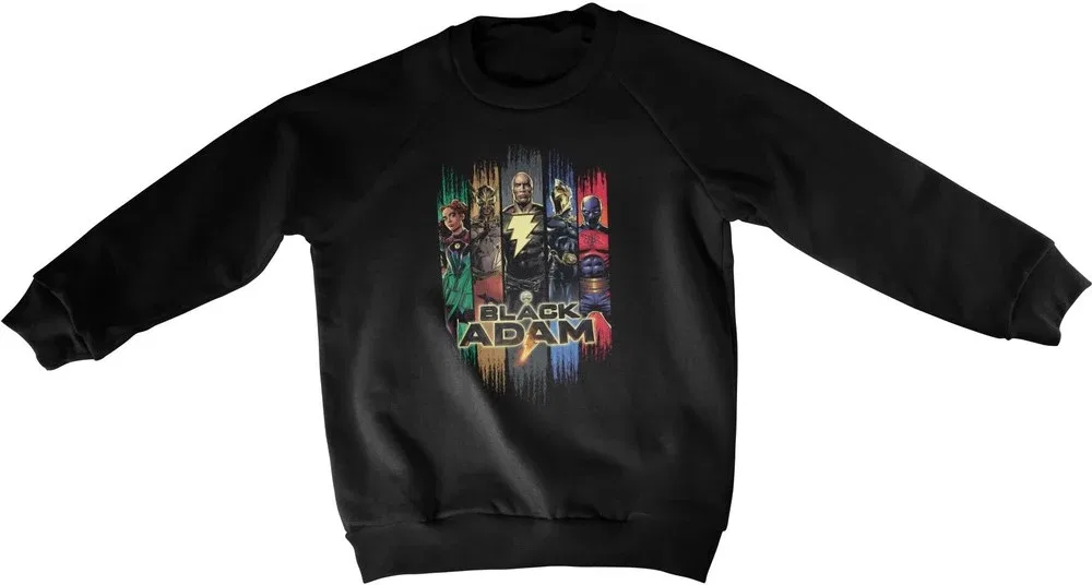 Свитшот детский с персонажами DC Comics, черный