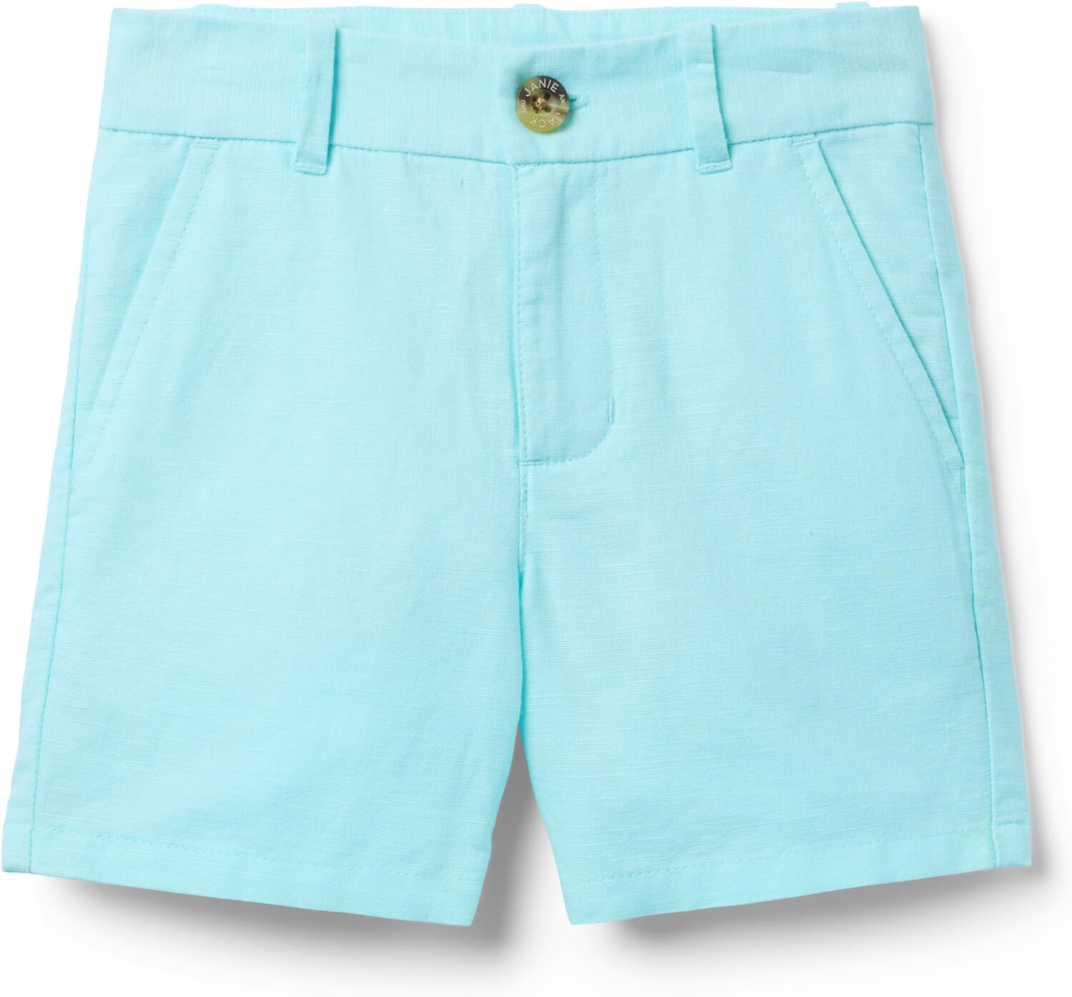 

Шорты Janie and Jack Boys Linen Flat Front Short, синий