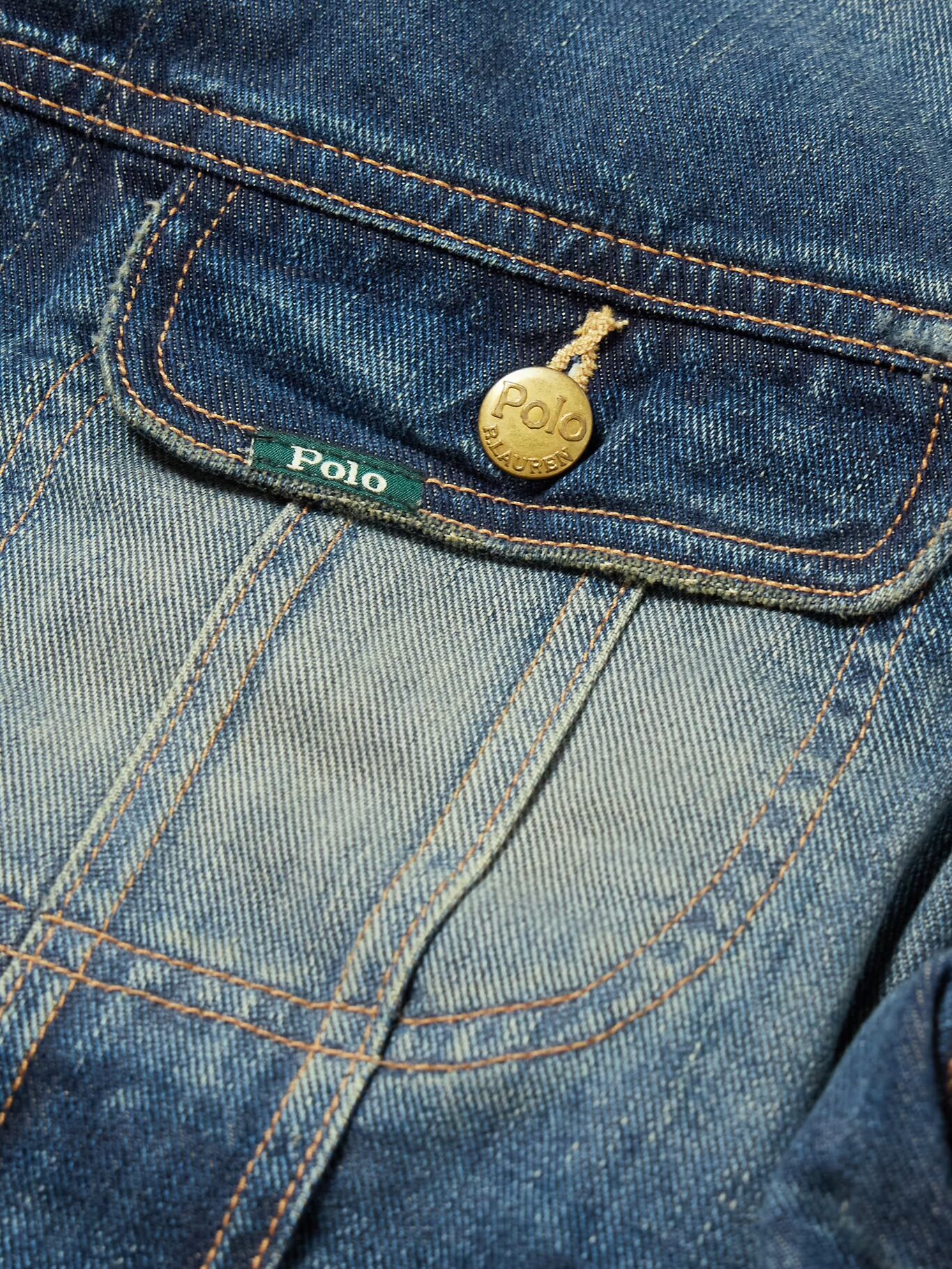 Джинсовая куртка Trucker с отделкой из вельвета Polo Country POLO RALPH LAUREN, синий — фото 2
