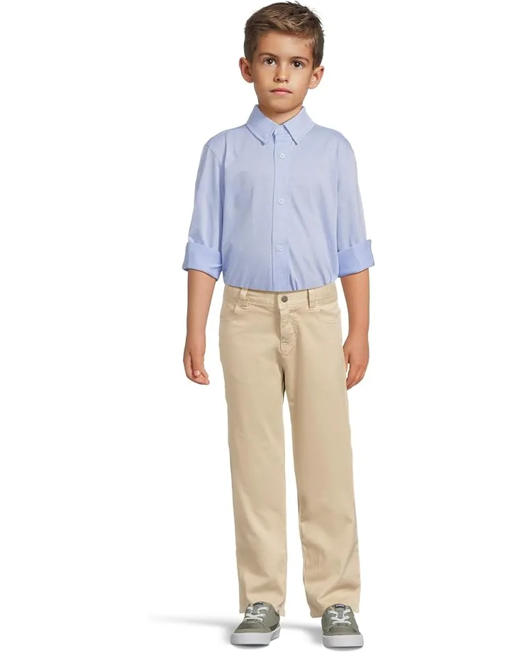 Рубашка Johnston & Murphy Kids Boys Xc Flex Stretch Long-sleeve Shirt (Big Kid), Blue — фото 3