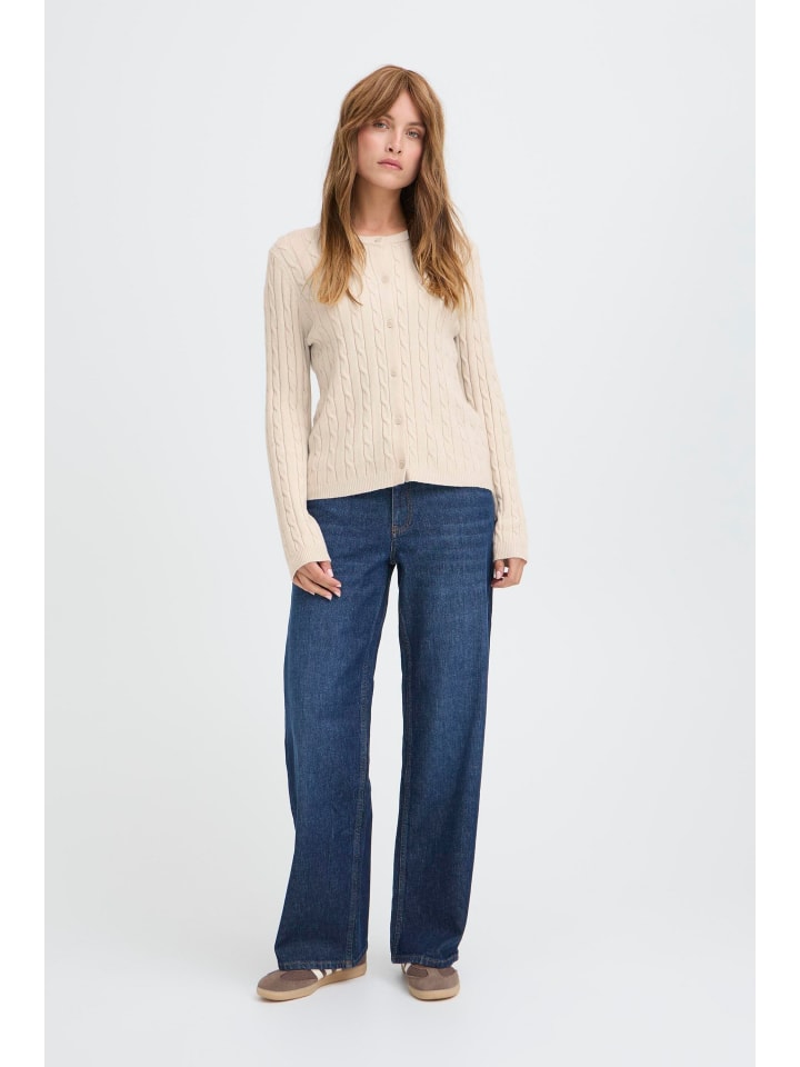 

Pulz Кардиган с длинным рукавом PZSTEFFI, стандартный крой, цвет Cloud Dancer Melange