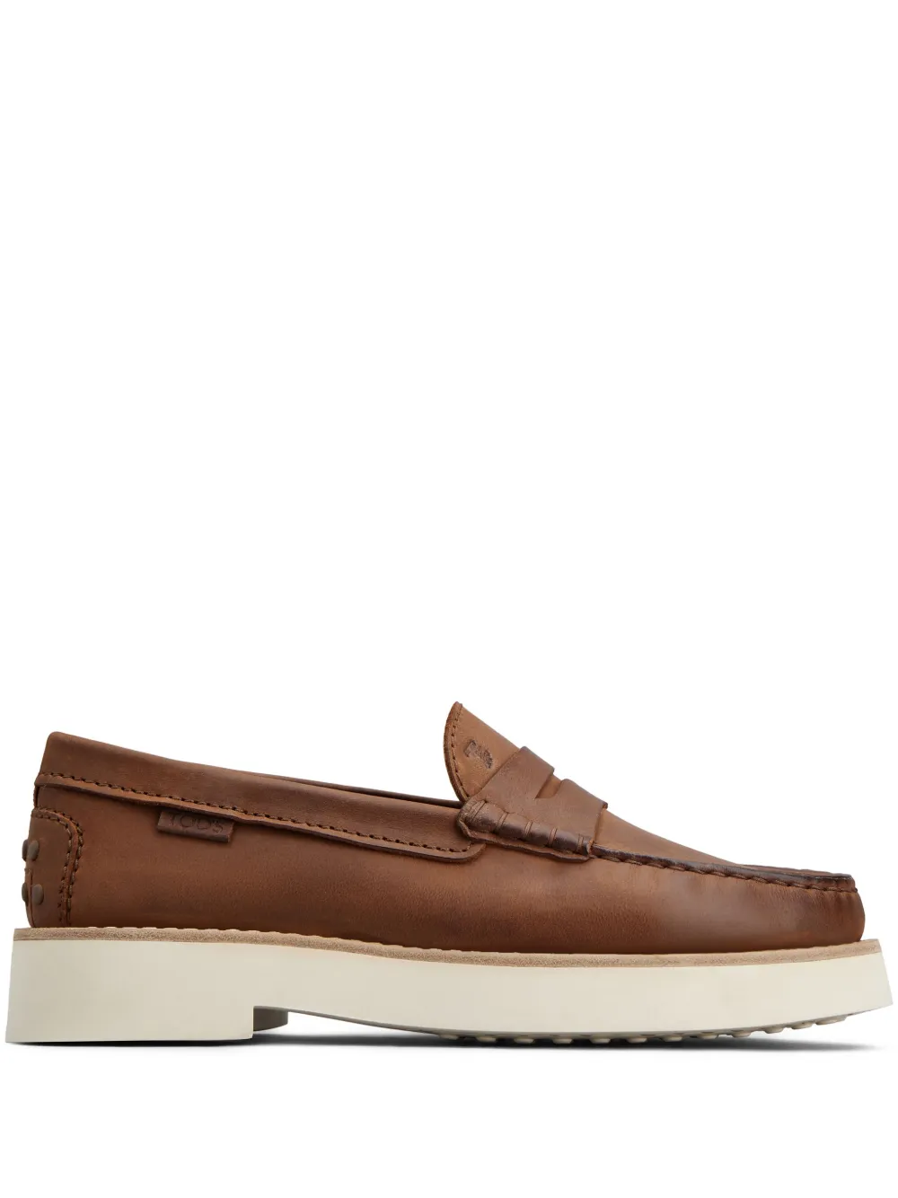 

Лоферы с тисненым логотипом TOD'S, коричневый