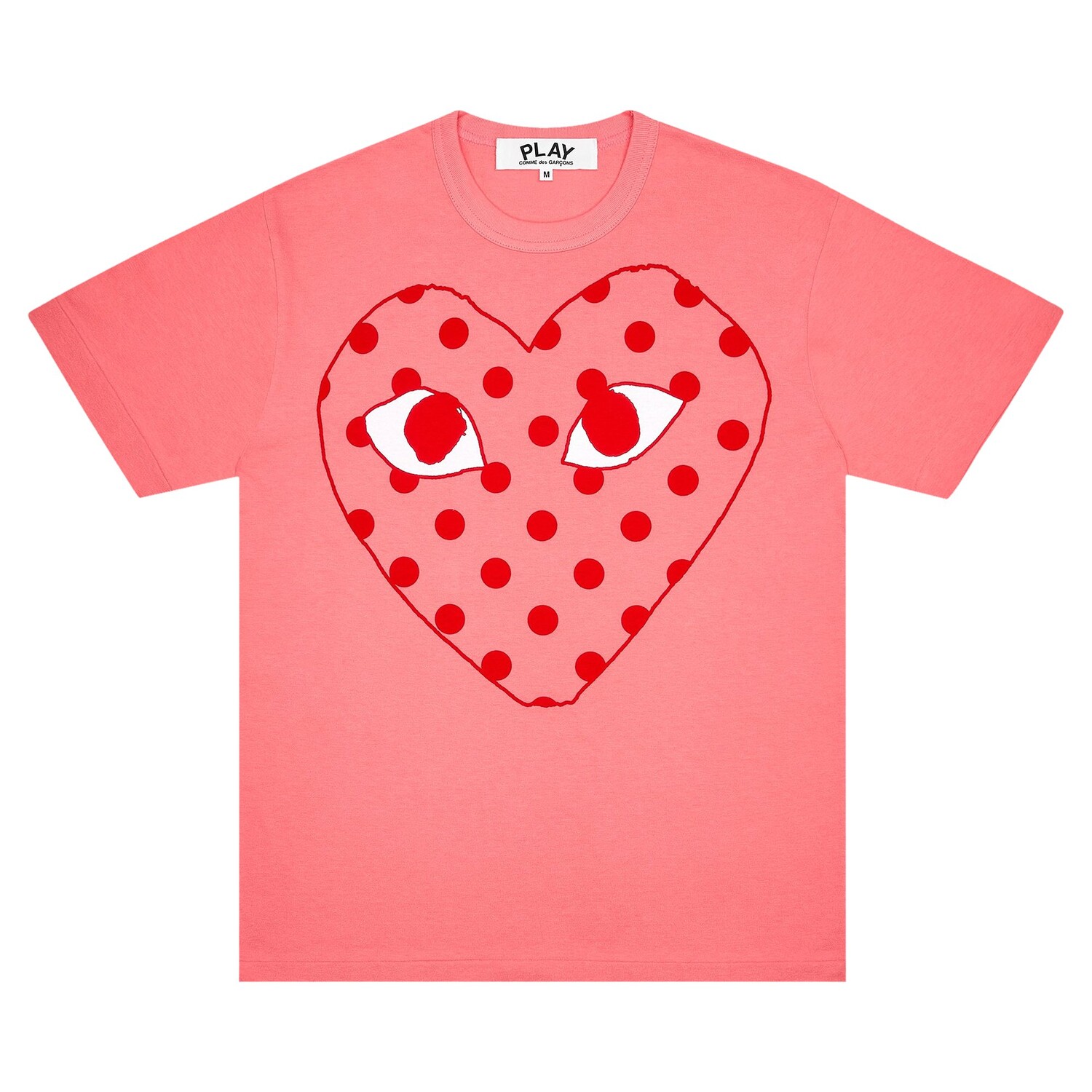 

Футболка Comme des Garçons PLAY в горошек, цвет Розовый