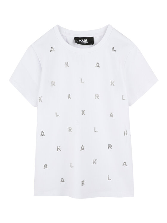 Футболка обычного кроя Z30571 D Karl Lagerfeld Kids, белый — фото 3