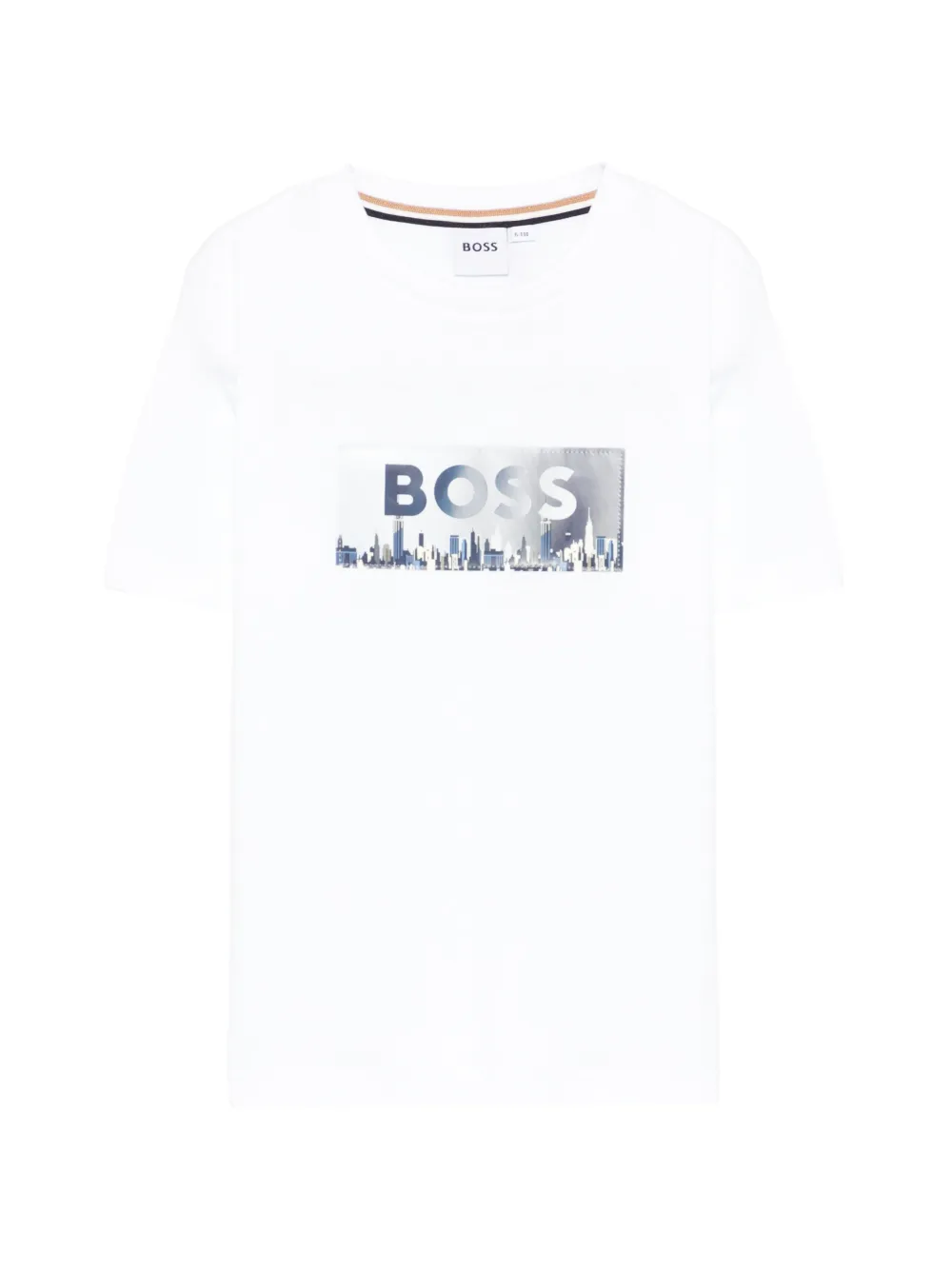 

Футболка с графической нашивкой Boss Kidswear, белый