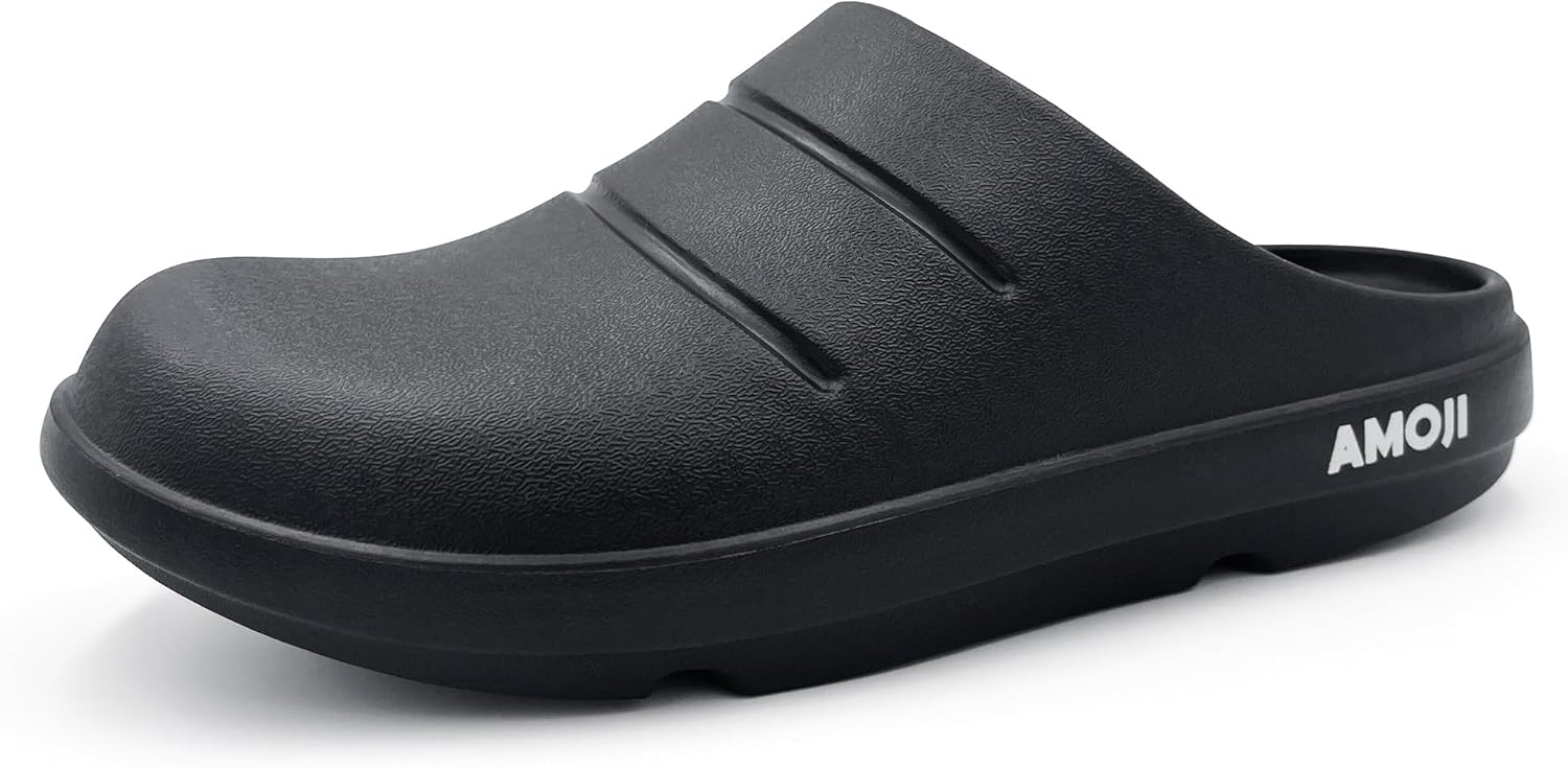 

Унисекс сандалии с поддержкой свода стопы Amoji, ортопедические шлепанцы для восстановления, спортивные душевые тапочки XLS1556, черный