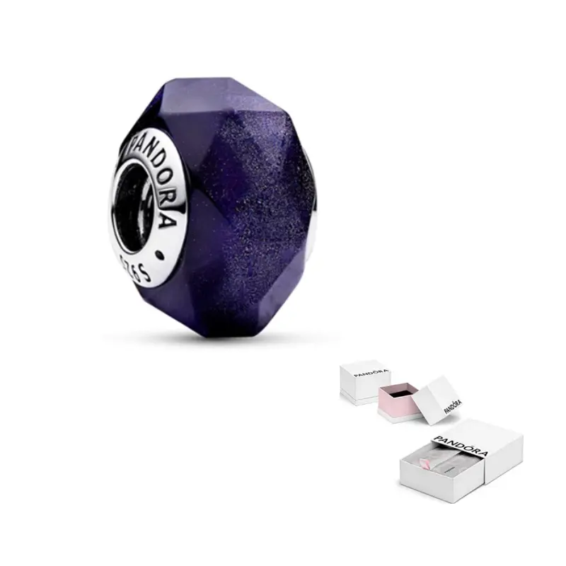 

Pandora 925 Sterling Silver стеклянные подвески женские blue