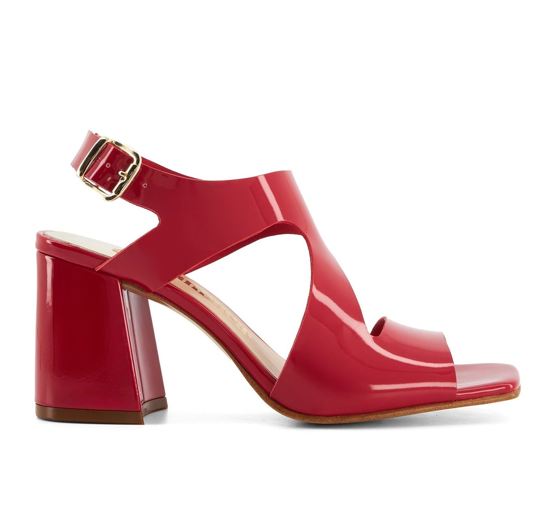 Сандалии Andrea Style с застежкой на щиколотке, красный — фото 4