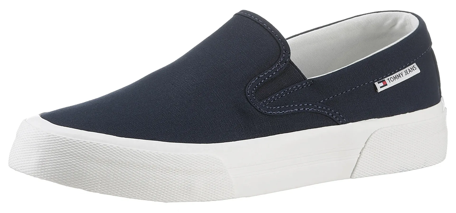 

Кроссовки-слипоны Tommy Jeans "TJM SLIP ON CANVAS COLOR", повседневные кроссовки на платформе, тапочки с удобной эластичной вставкой, синий