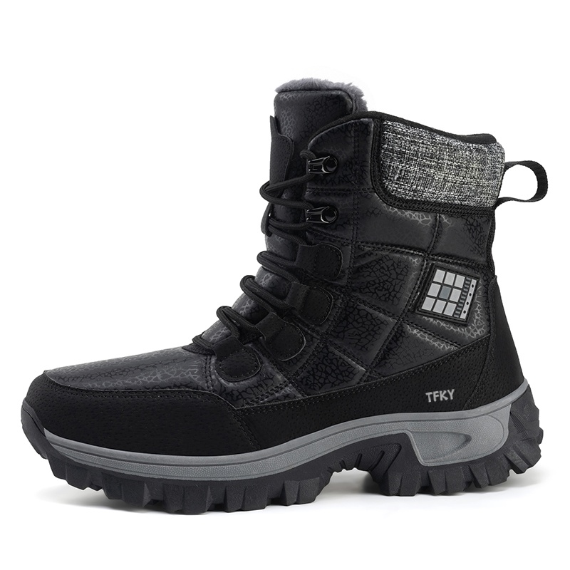 

Водонепроницаемые противоскользящие зимние ботинки для мужчин TFKY, Black