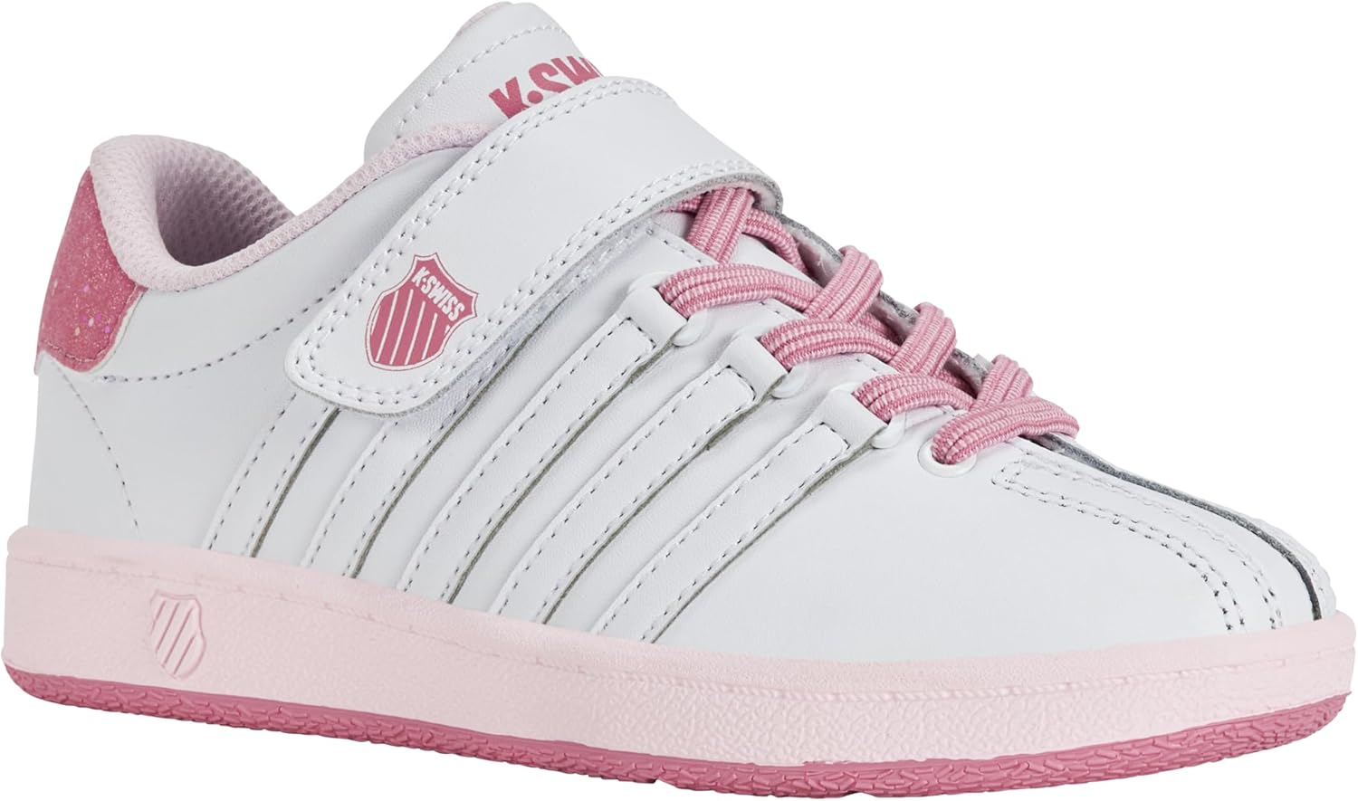 Детские кроссовки K-Swiss Classic VN VLC, белый/розовый — фото 2