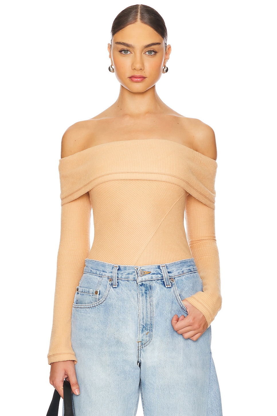 

X интимно fp осенний уютный боди в поджаренном цвете Free People, цвет toasted