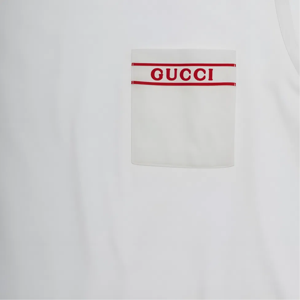 Футболка SS26 Classic Fit Kids' GUCCI, White — фото 4