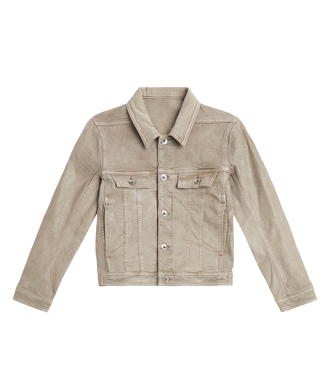 

Куртка Lido Trucker из хлопковой смеси Rick Owens Kids, Pearl