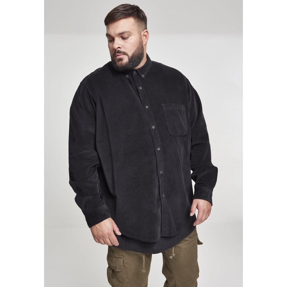 

Рубашка Urban Classics Corduroy Gt, черный