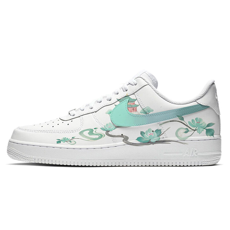 

Кроссовки Nike Air Force 1 Skateboard Shoes Women's Low-Top White Blue, белый