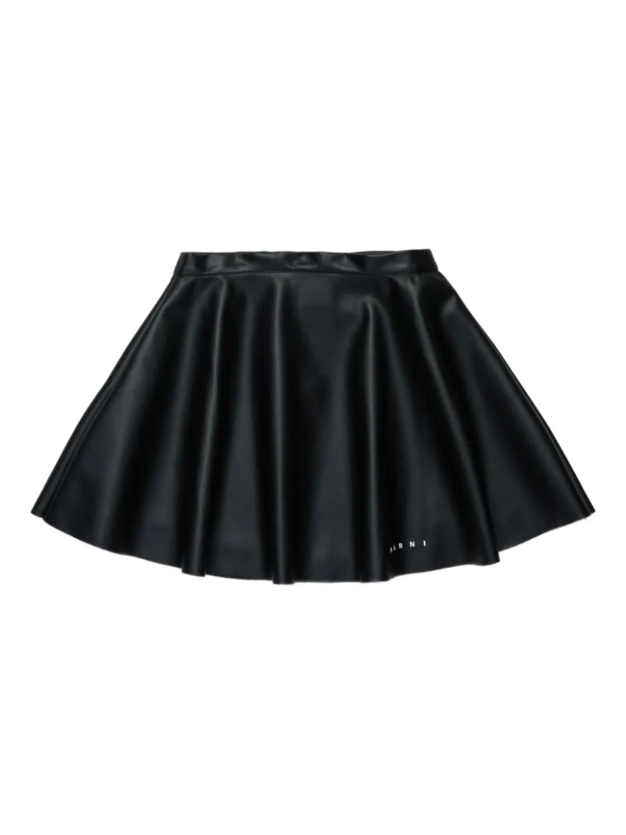 

Marni Kids юбка с вышитым логотипом, черный