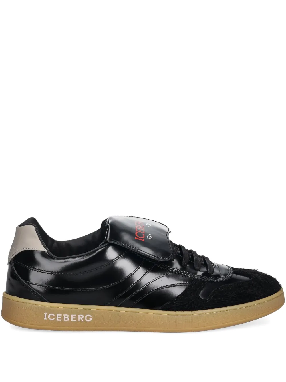 

Кроссовки на шнуровке с логотипом Iceberg, черный