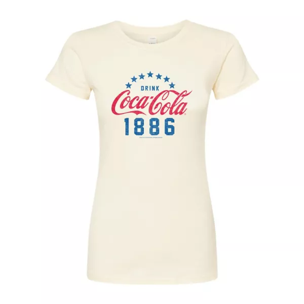 

Футболка приталенная с логотипом Coca-Cola 1886 для подростков Licensed Character, бежевый