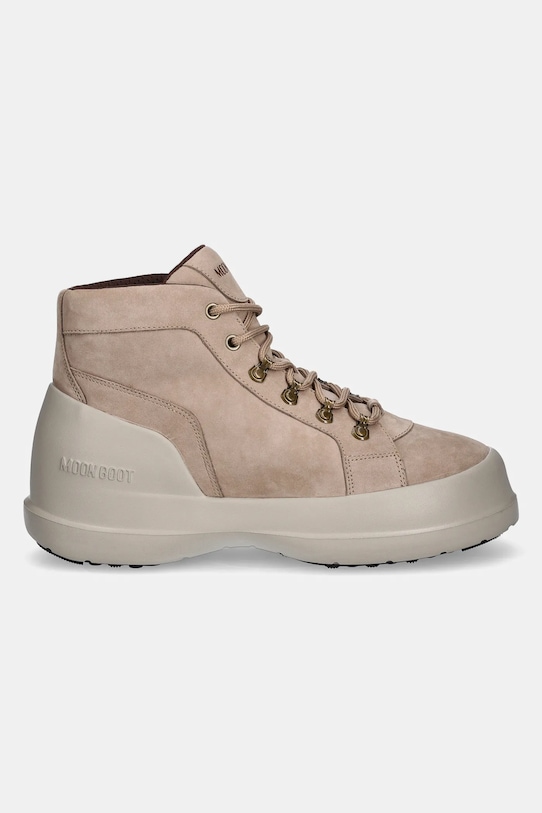 Походные ботинки MB LUNA TREK MID NUBUCK из нубука Moon Boot, бежевый — фото 2