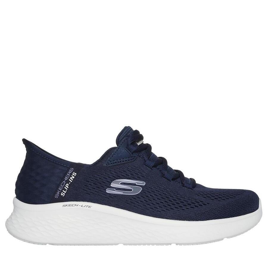 Кроссовки женские Skechers Slip-ins Skech-lite Natural Beauty СИНИЕ
