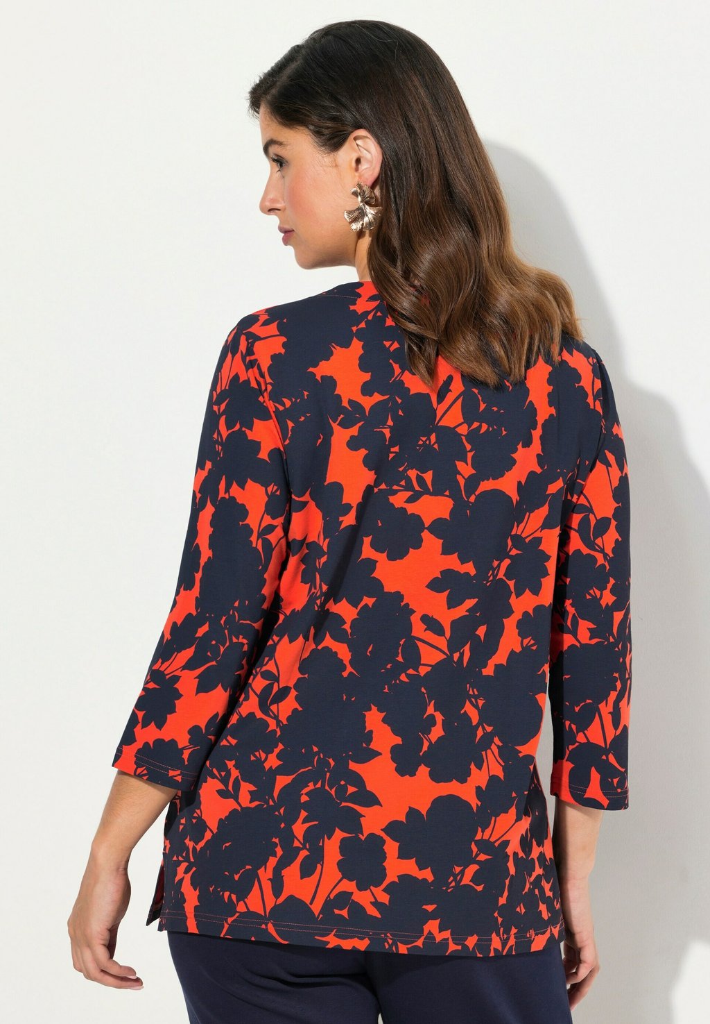 

Топ с длинными рукавами FLORAL SILHOUETTE 3/4 SLEEVE Ulla Popken, красный