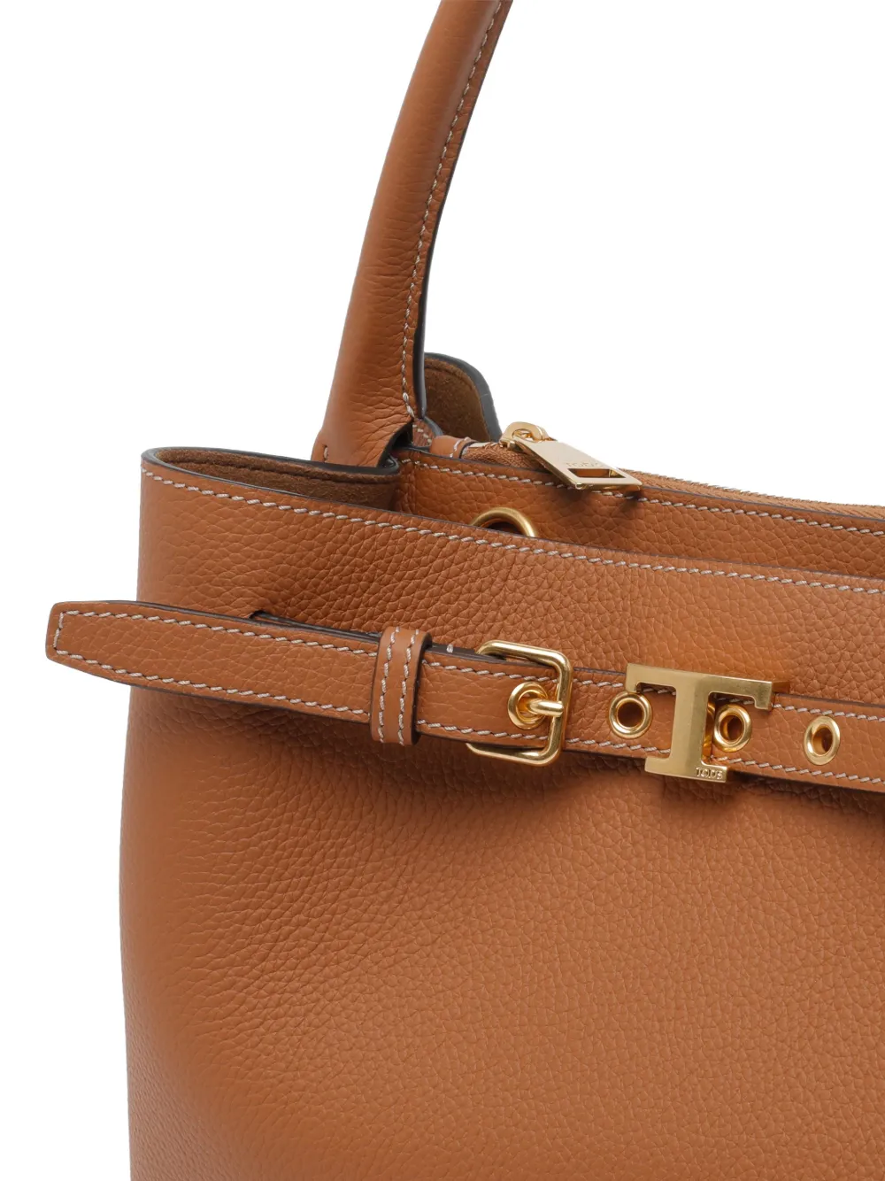 Мини-сумка-тоут из кожи TOD'S, коричневый — фото 4