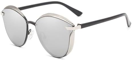 

Поляризованные солнцезащитные очки 2024 года для женщин. Элегантные солнцезащитные очки для дам с защитой UV400. Модные очки в форме «кошачьего глаза» MTZJH, C05 Silver