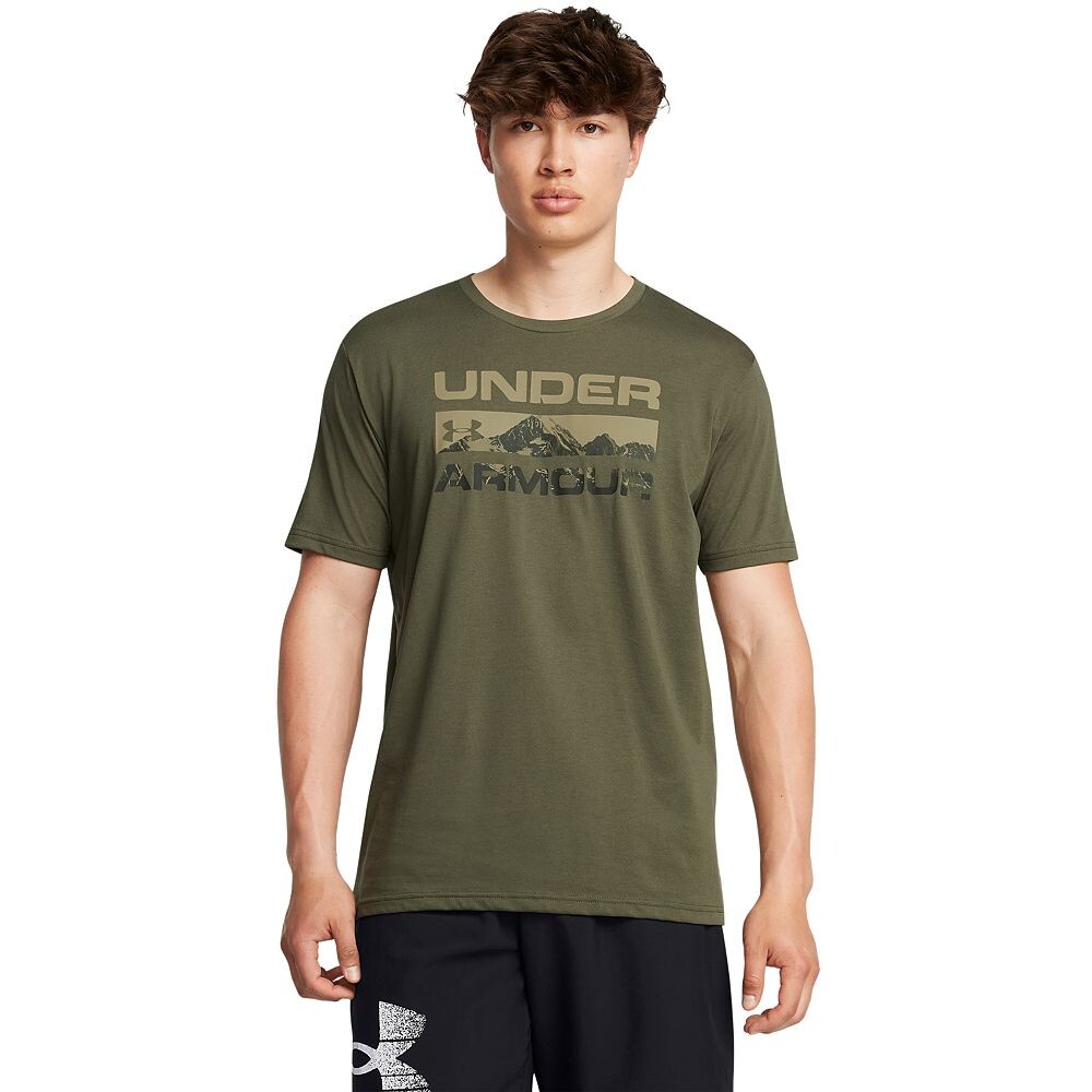 

Мужская футболка с логотипом Under Armour, зеленый