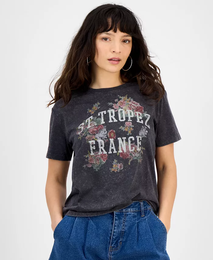 

Футболка с принтом Petite St Tropez And Now This, черный