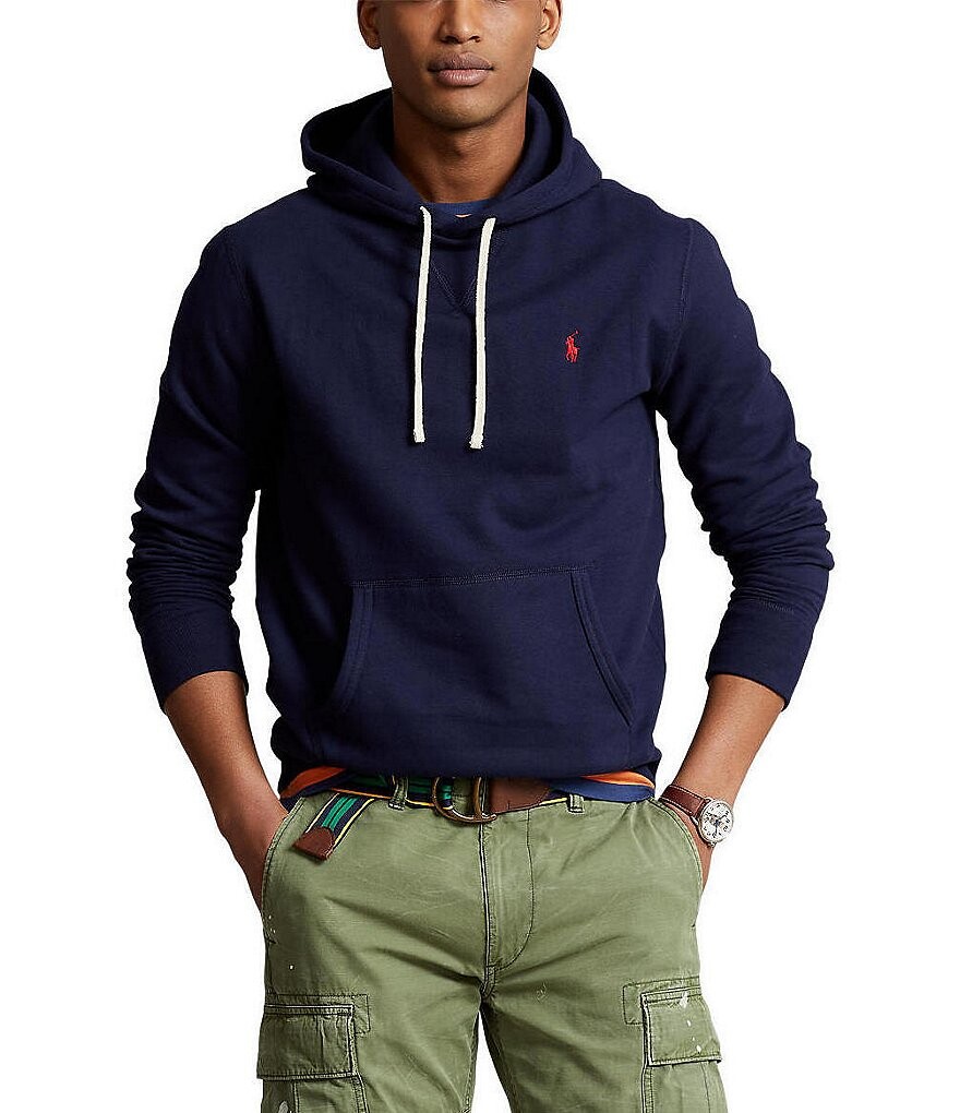 

Флисовая худи с длинными рукавами Polo Ralph Lauren RL, синий