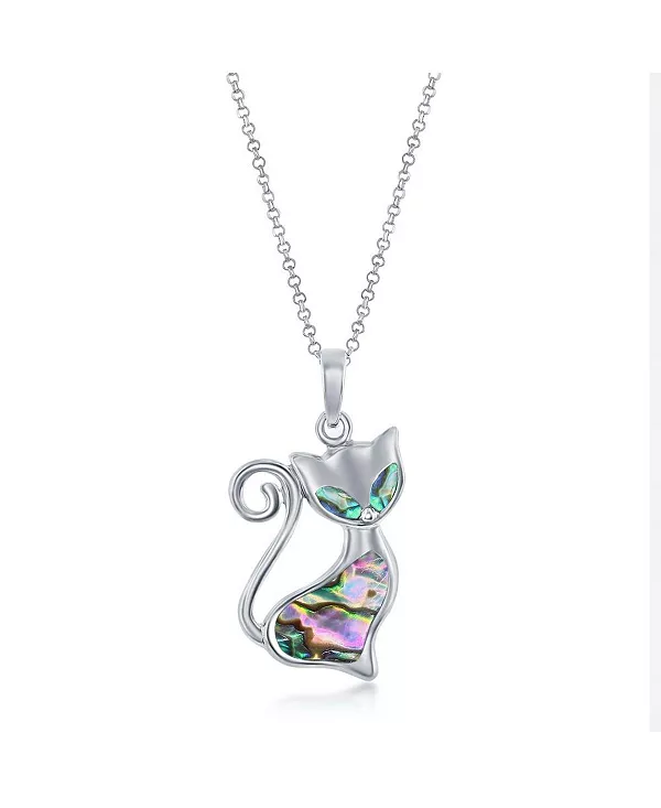 

Ожерелье из стерлингового серебра с подвеской в виде морского ушка Caribbean Treasures, silver