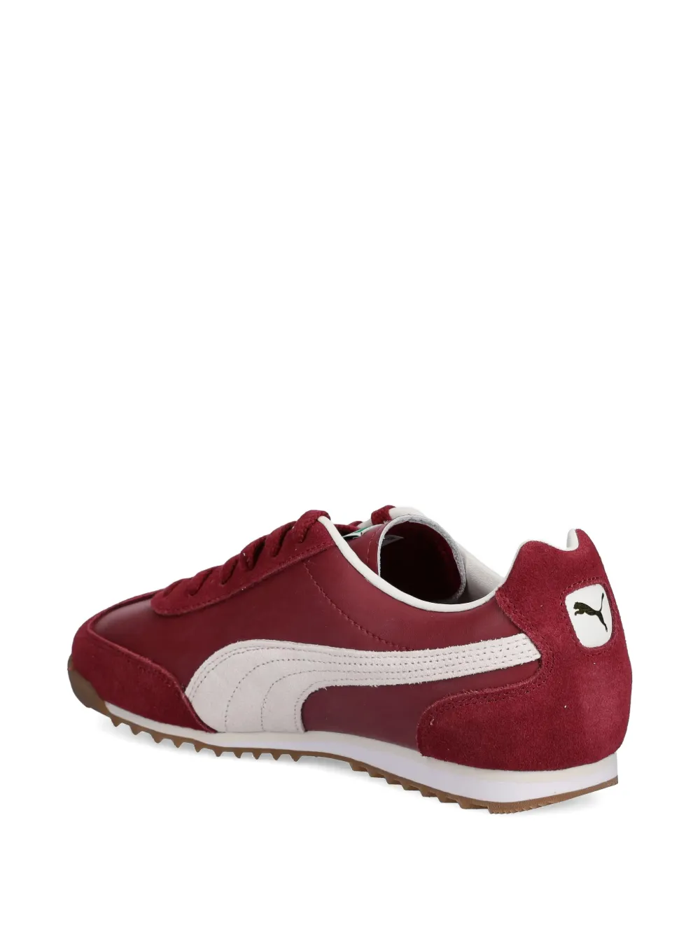Кроссовки из замши с полосатыми вставками Puma, красный — фото 3