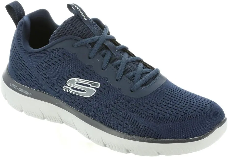 Мужские кроссовки Skechers Arch Fit Waveport, Navy Mesh Gray Trim — фото 2