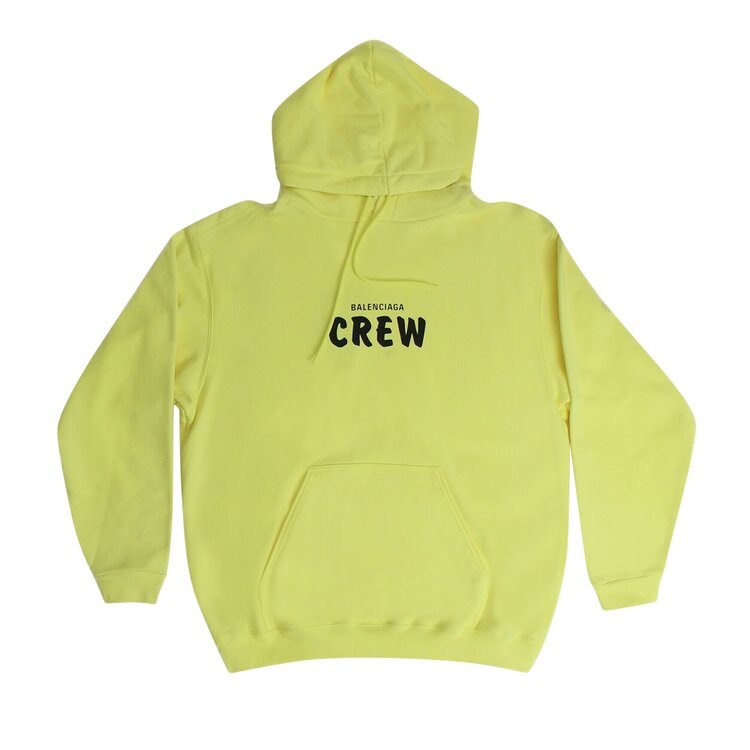

Худи Balenciaga Crew Logo Hoodie, зеленый