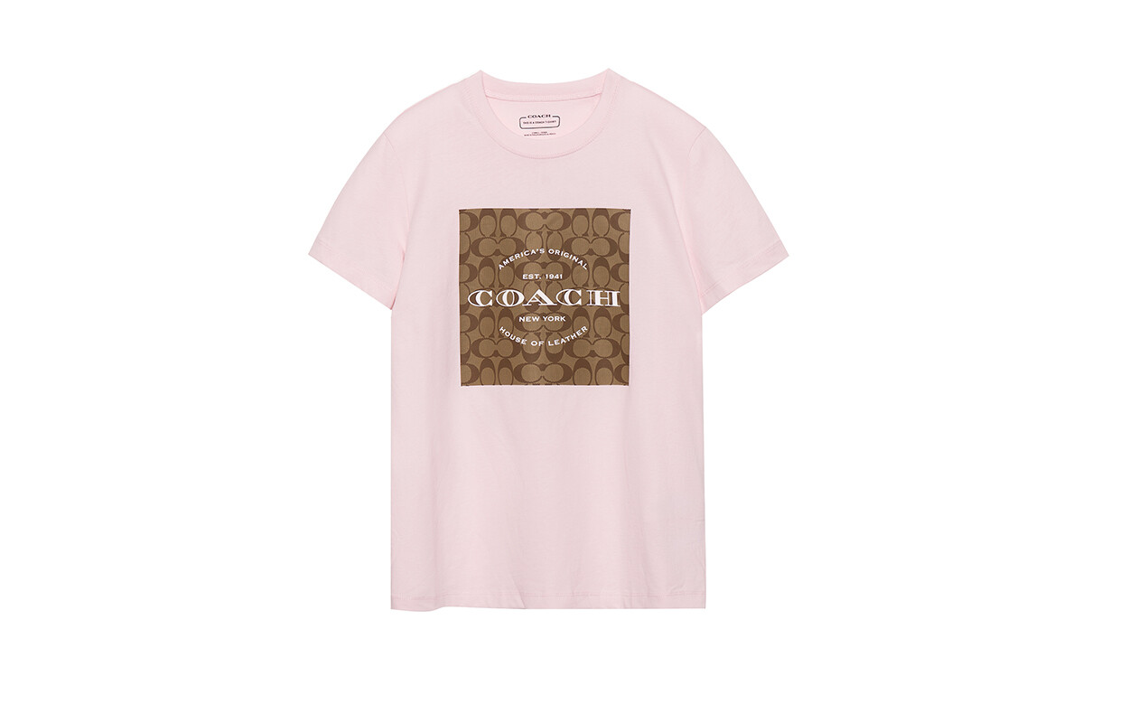 

ТРЕНЕРА Женская футболка COACH, цвет Pink