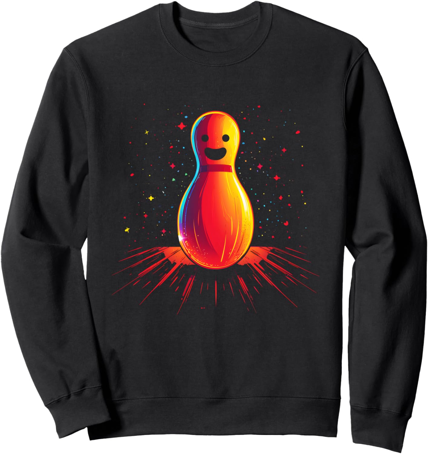 

Толстовка с мультяшным рисунком боулинга в стиле ретро Funny Bowling Lover T-Shirts And Gifts, черный