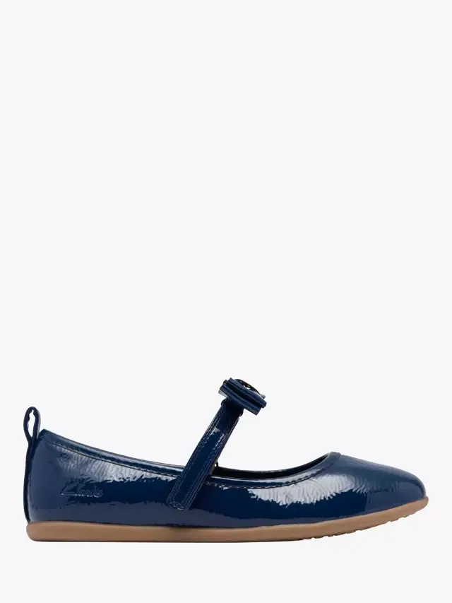Туфли Clarks Charm Bow K, темно-синие