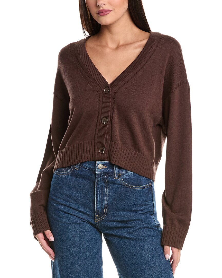 

СИМХАЙ Кардиган из смесового кашемира SIMKHAI, коричневый