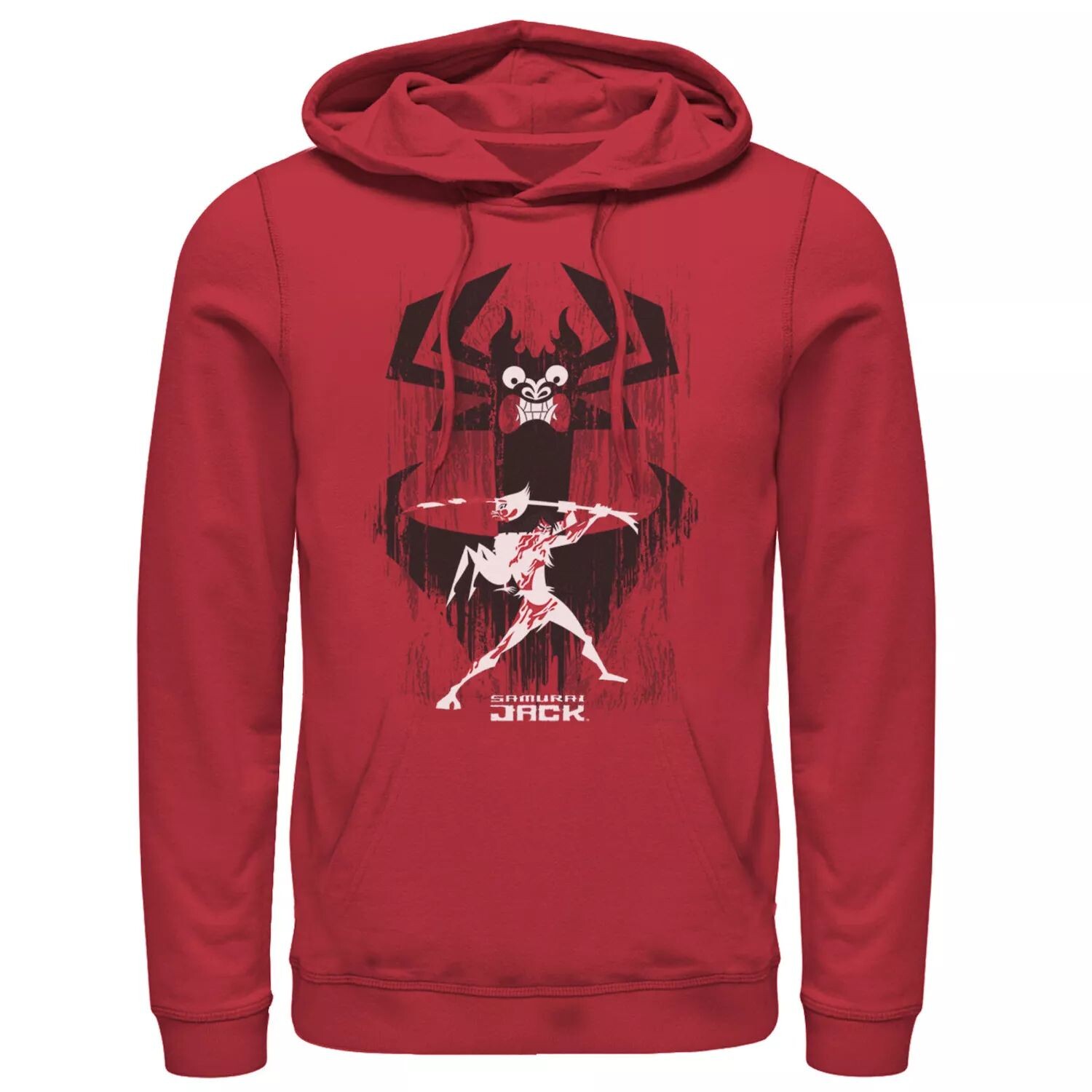 

Мужская толстовка с капюшоном Cartoon Network Samurai Jack Aku Sword Fight Splatter Licensed Character