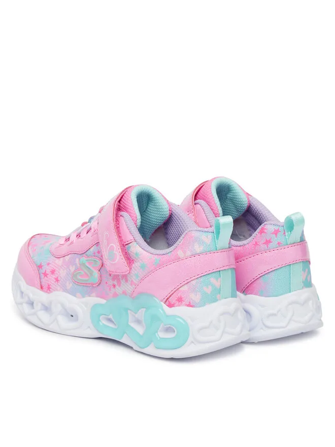 Skechers Кроссовки Infinite Heart Lights 303261L/PKMT розовые — фото 3