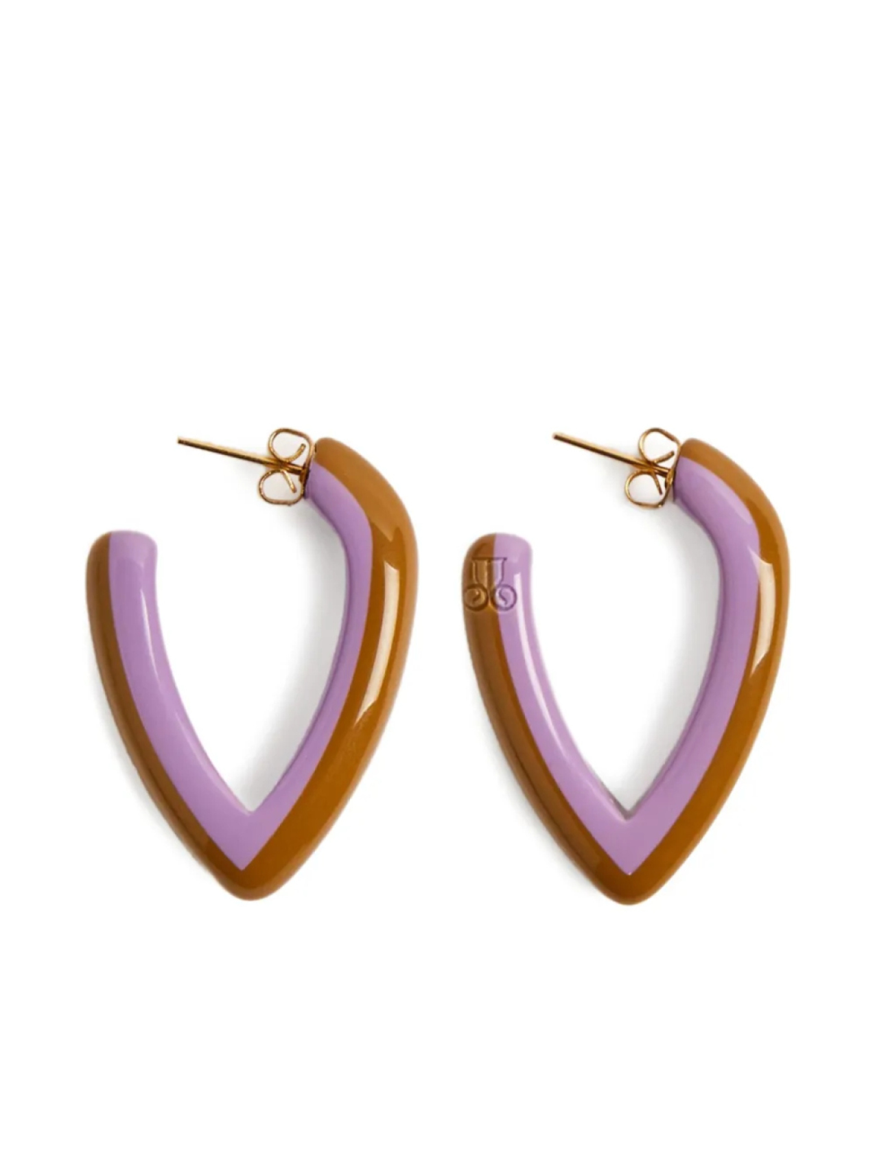 

Серьги La DoubleJ mini Dew, фиолетовый