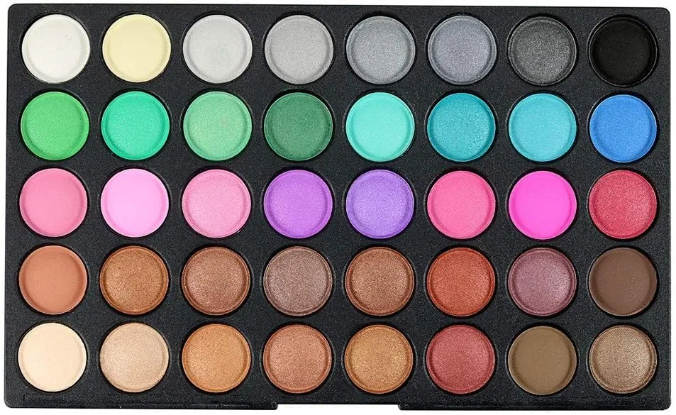 Тени для век Glitter Single Color Palette Black — фото 4