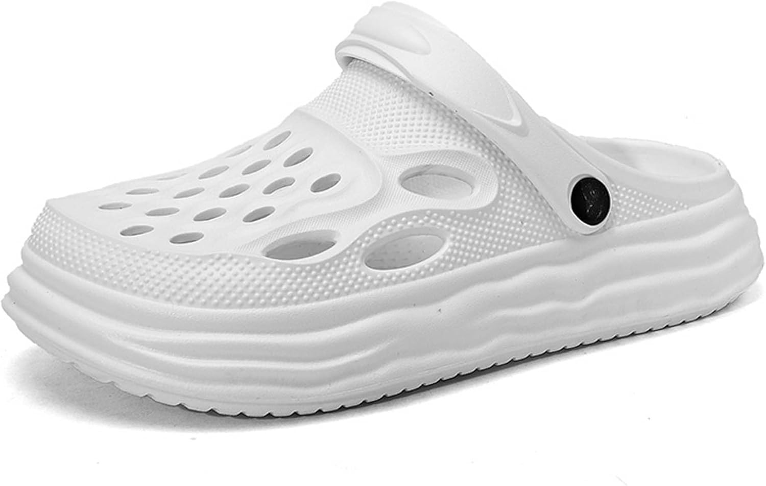 

Летние сандалии мужские и женские, сабо, садовая обувь, нескользящие, быстро сохнущие, пляжные, домашние, для душа, мюли с регулируемым каблуком Generic, белый