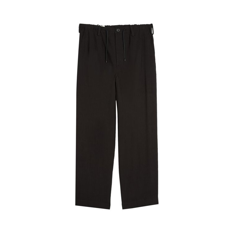 

Брюки Dries Van Noten Drawstring Mid Rise Loose Fit Pants, черный