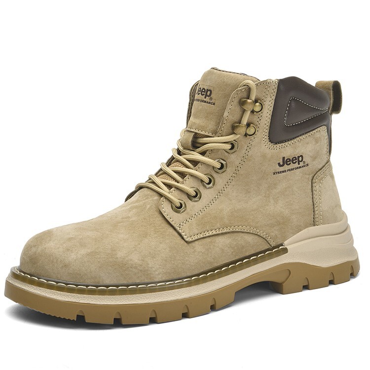 Ботинки Jeep Martin Boot Men низкие на шнуровке, бежевый — фото 3