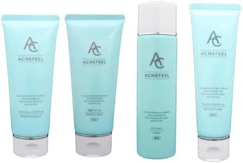Набор для ухода за кожей Acne Feel: очищающий гель 100 г, пенка 150 г, лосьон 150 мл, гель-крем 60 г