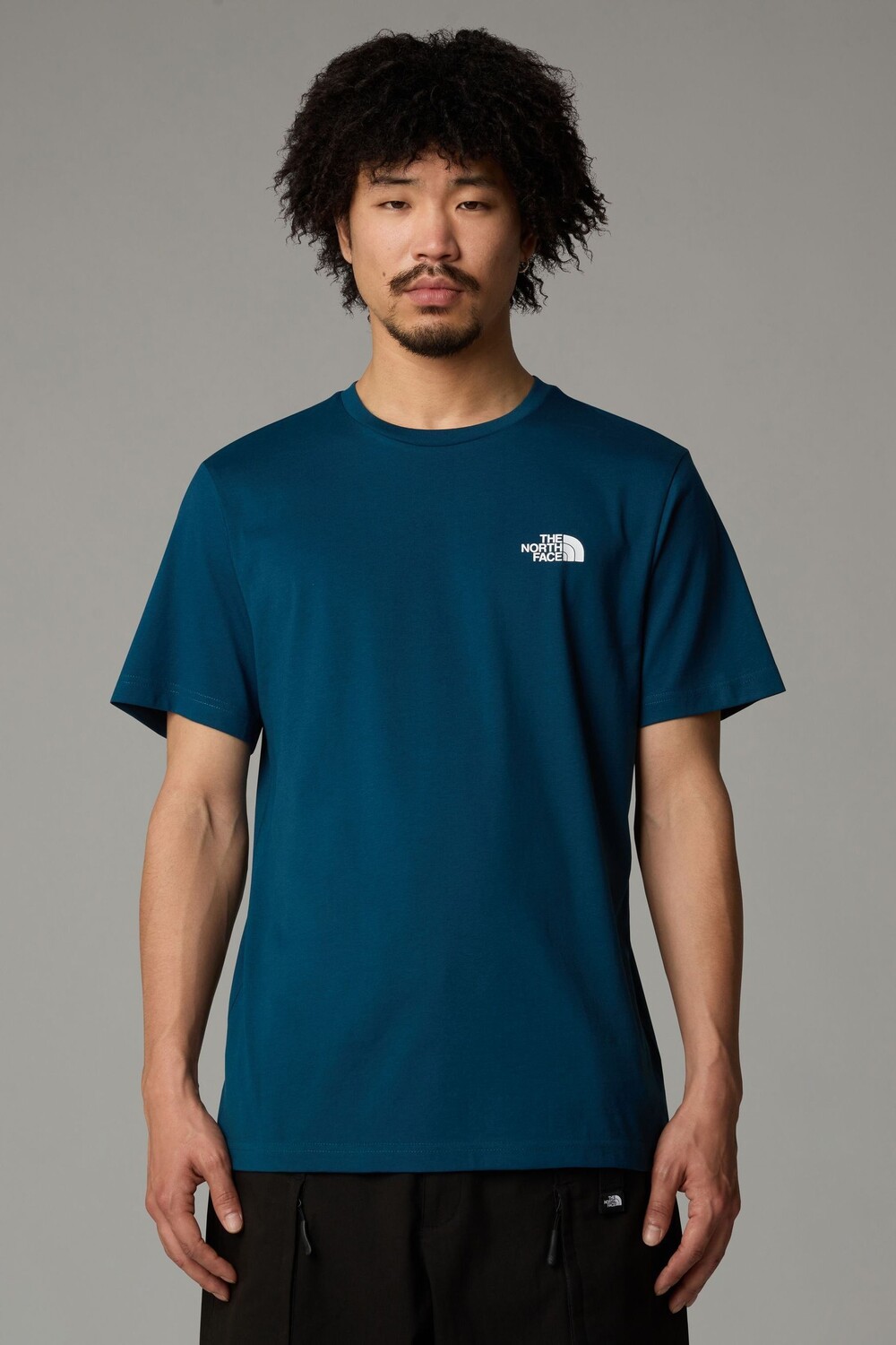 

Мужская футболка с коротким рукавом и простым куполом The North Face, синий
