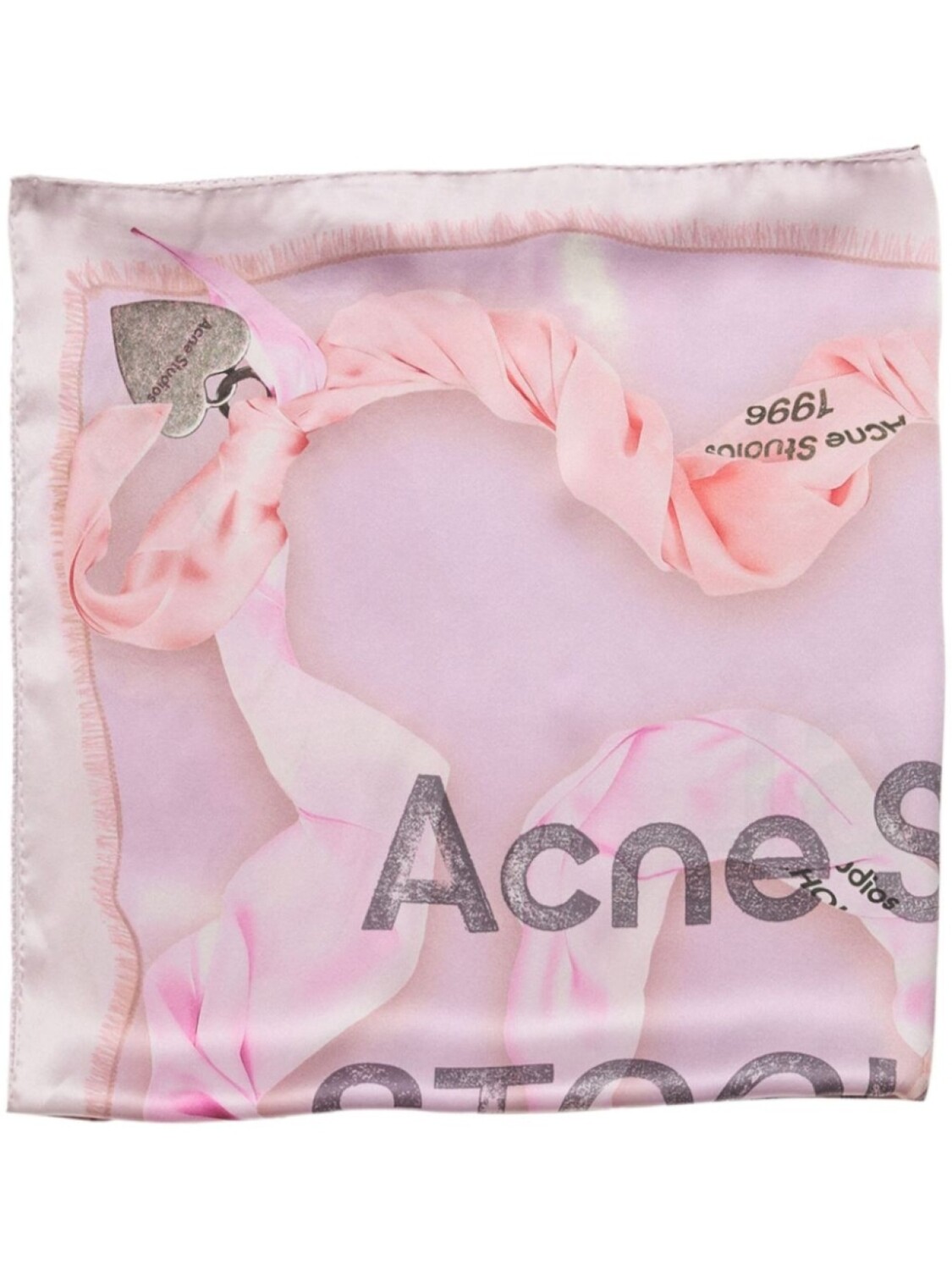 

Шарф с логотипом Acne Studios, розовый